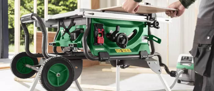 Image that contains some hikoki table saws